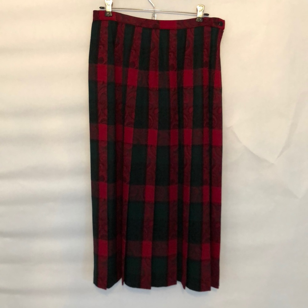 Pendleton wool pleated skirt size 12